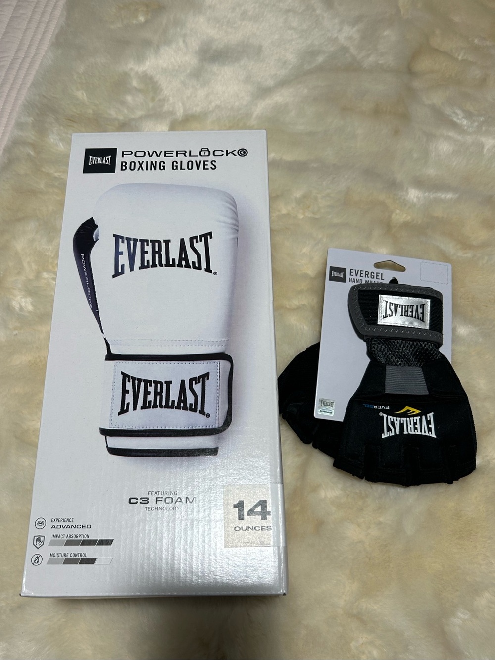 Everlast Boxing Gloves & Hand Wraps